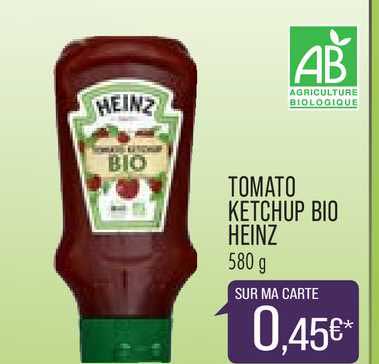 tomato ketchup bio heinz
