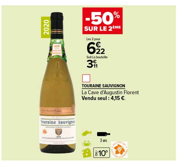touraine sauvignon la cave d'augustin florent
