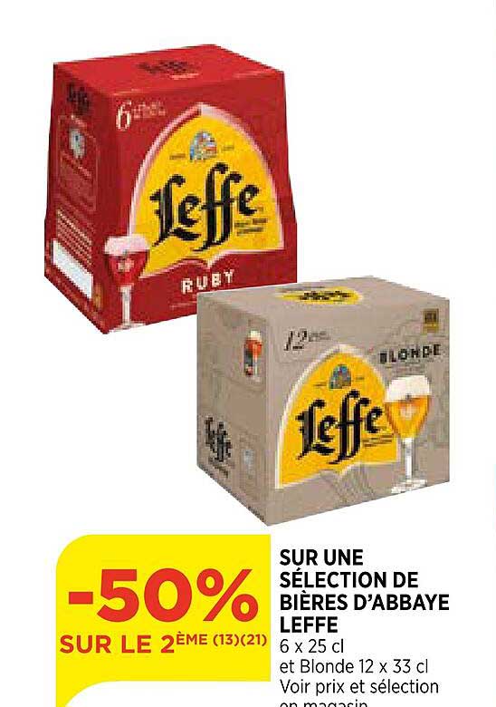Une Sélection De Bières D'abbaye Leffe