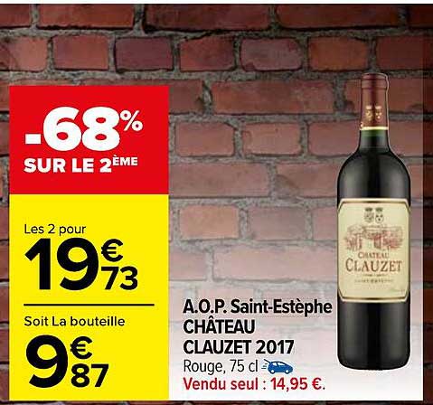 a.o.p. saint-estèphe château clauzet 2017