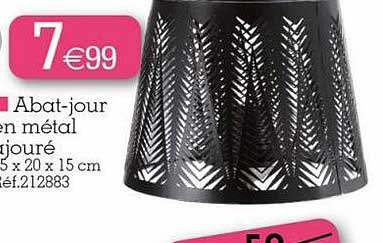 abat-jour en métal ajouré