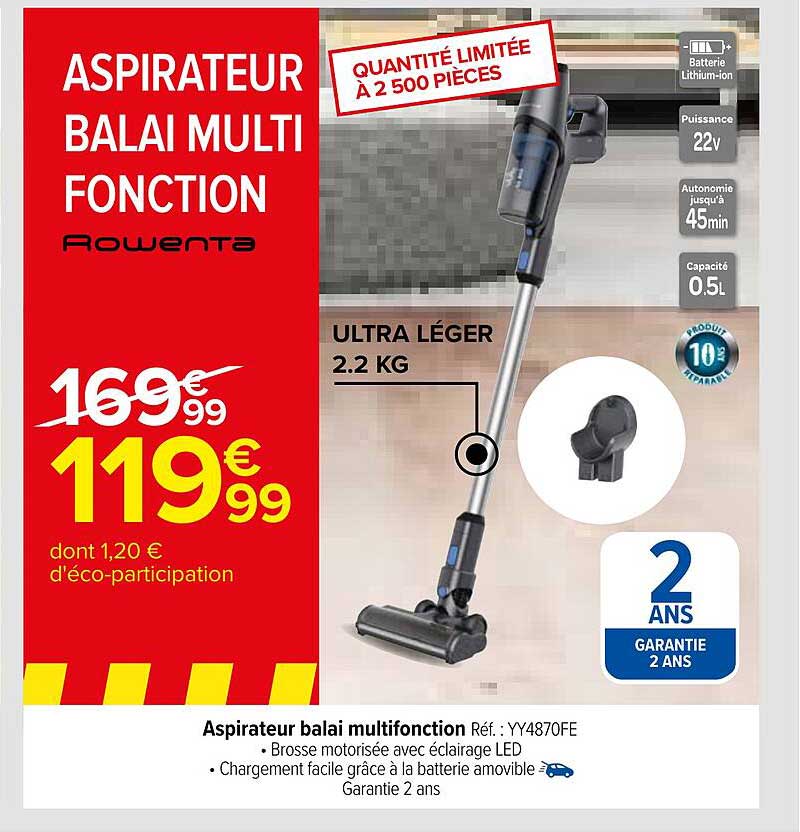 Aspirateur Balai Multifonction Rowenta