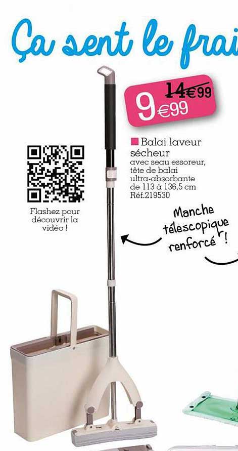 balai laveur sécheur