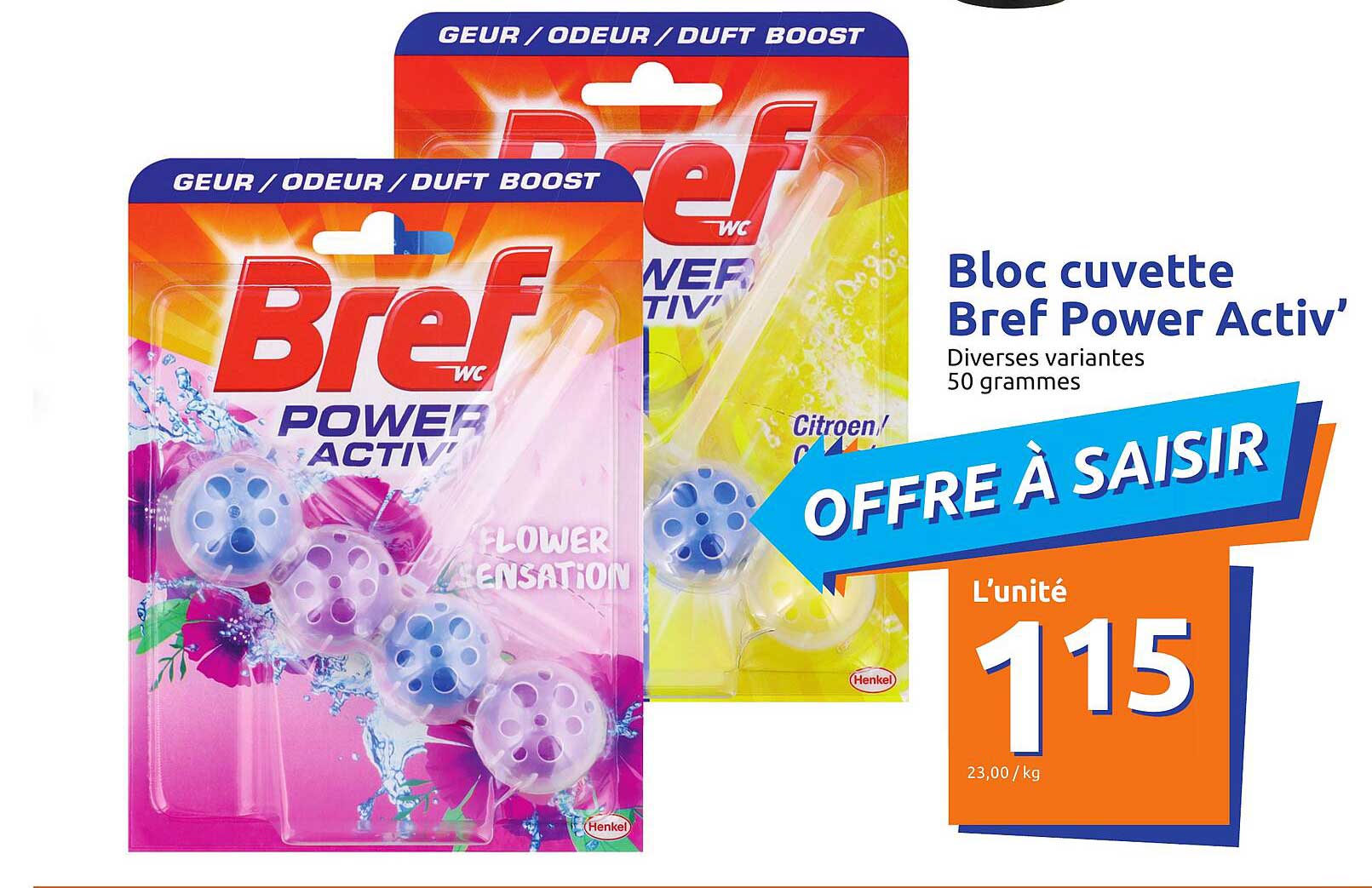 bloc cuvette bref power activ'