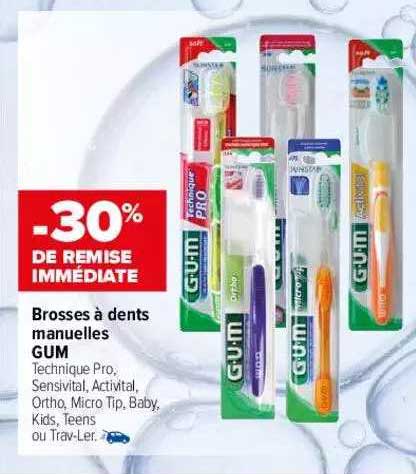 Brosses à Dents Manuelles Gum