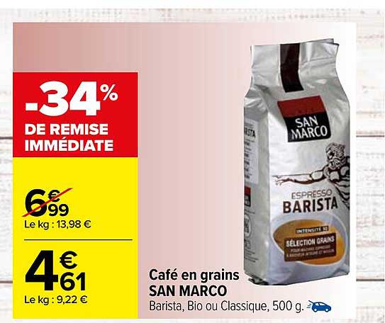 café en grain san marco