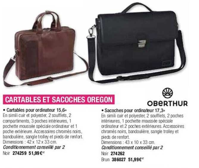 cartables et sacoches oregon oberthur