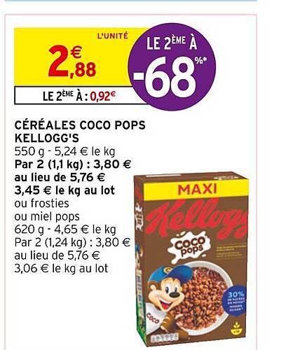 céréales coco pops kellogg's