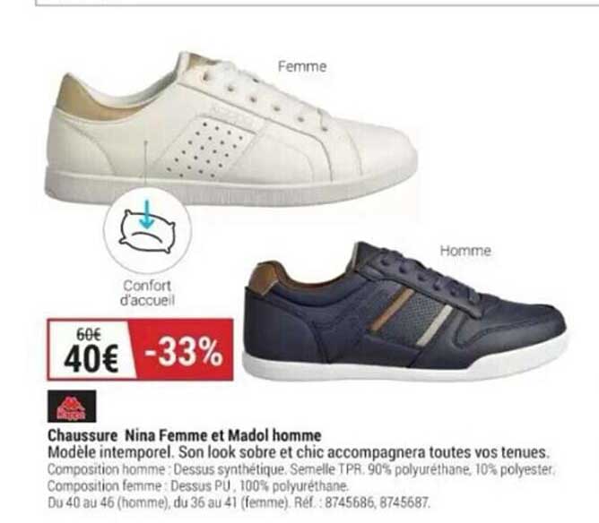 Chaussure Nina Femme Et Madol Homme Kappa