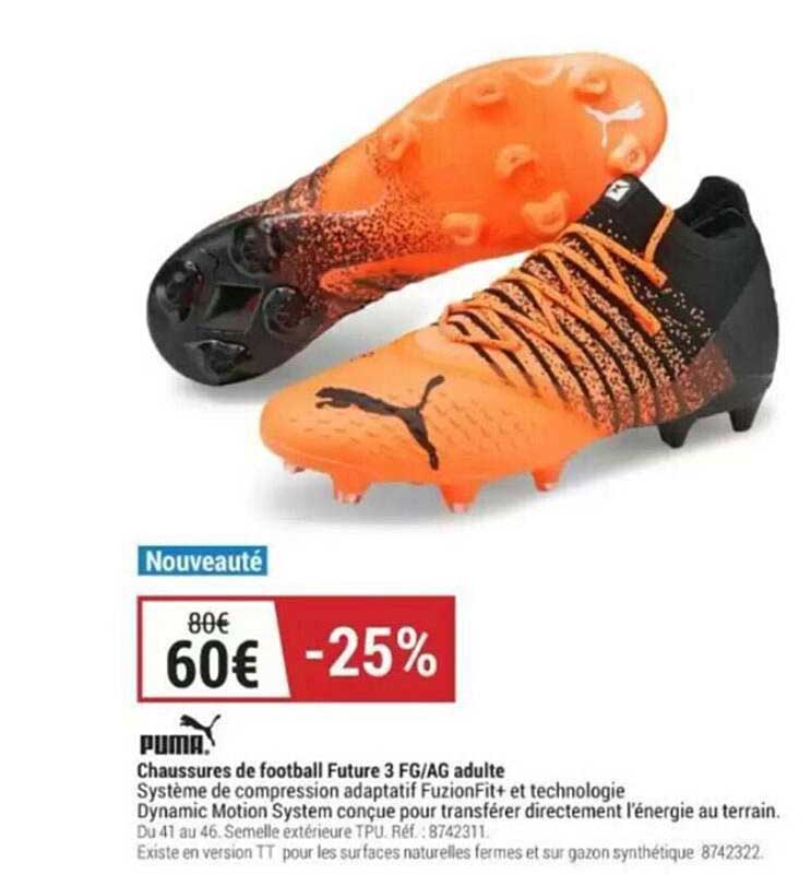 chaussures de football future 3 fg-ag adulte puma