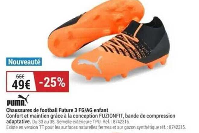 chaussures de football future 3 fg-ag enfant puma