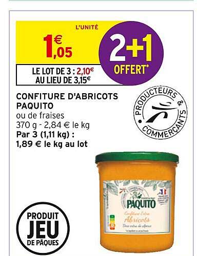Confiture D'abricots Paquito