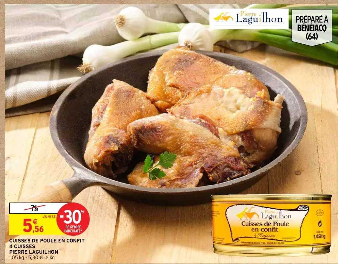 cuisses de poule en confit 4 cuisses pierre laguilhon