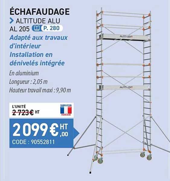 échaufaudage - altitude alu al 205