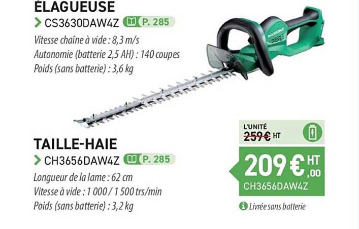 elagueuse - cs3630daw4z, taille-haie - ch3656daw4z