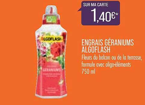 engrais géraniums algoflash