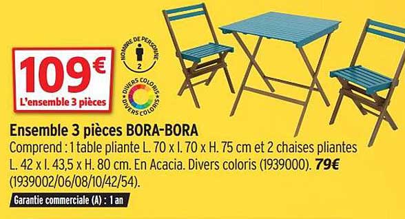 ensemble 3 pièces bora-bora