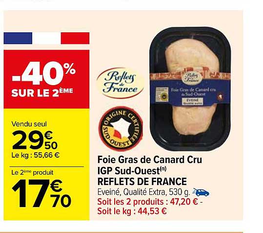 foie gras de canard cru igp sud-ouest reflets de france