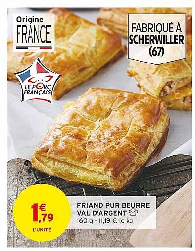 friand pur beurre val d'argent