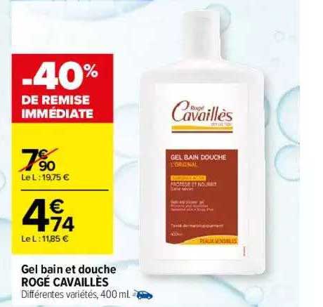 Gel Bain Et Douche Rogé Cavaillès