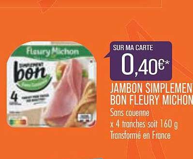jambon simplement bon fleury michon
