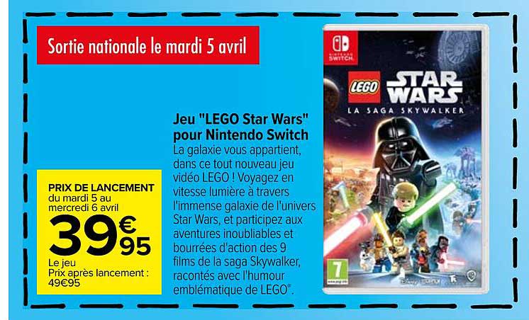 jeu "lego star wars" pour nintendo switch