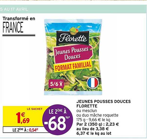 jeunes pousses douces florette