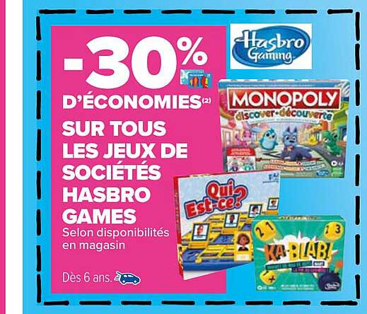 jeux de sociétés hasbro games
