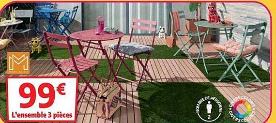 l'ensemble 3 pièces