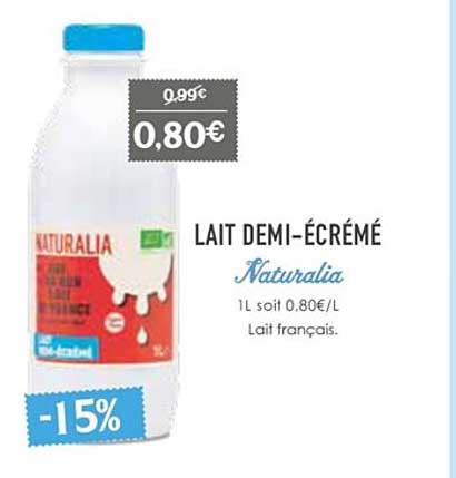 lait demi-écrémé naturalia