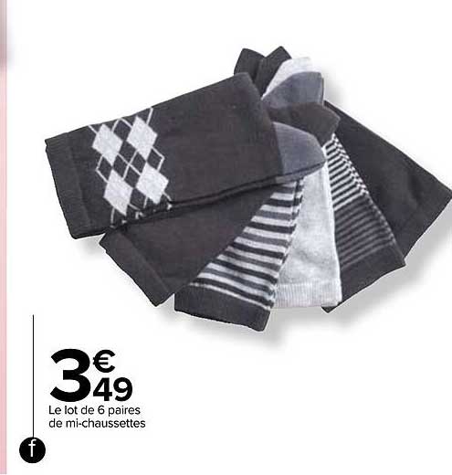 Le Lot De 6 Paires De Mi-chaussettes