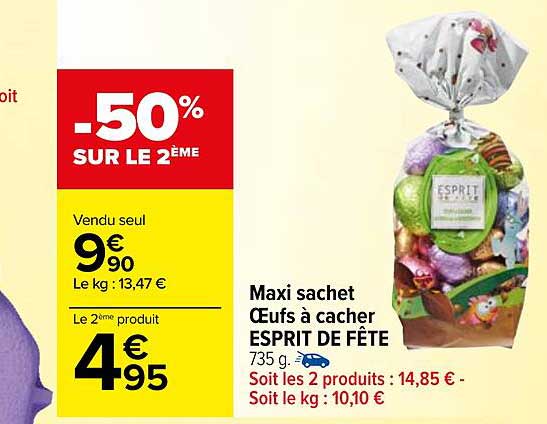 maxi sachet oeufs à cacher esprit de fête