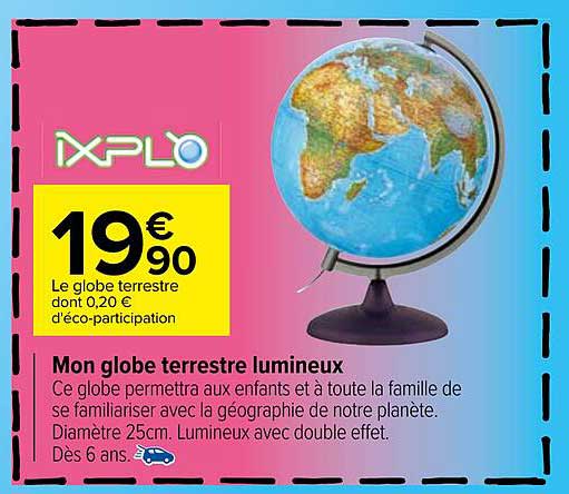 mon globe terrestre lumineux