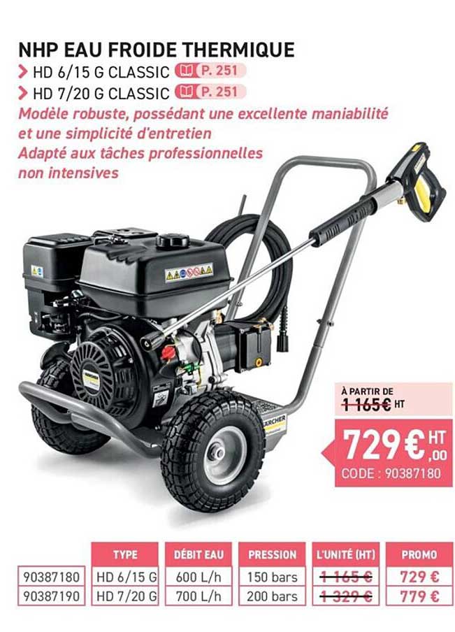 nhp eau froide thermique