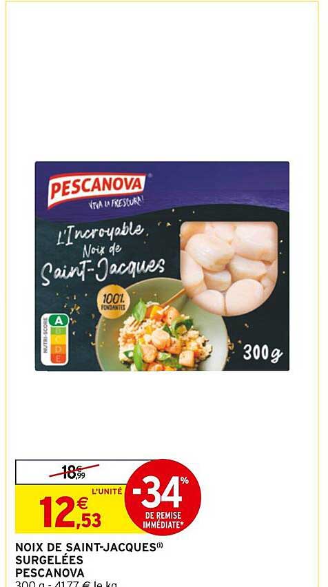 noix de saint-jacques surgelées pescanova