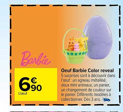 œuf Barbie Color Reveal