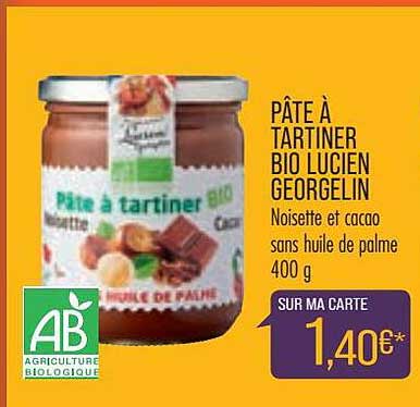 Pâte à Tartiner Bio Lucien Georgelin
