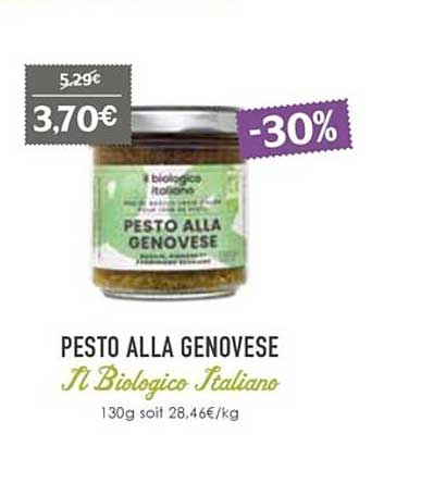 pesto alla genovèse il biologico italiano