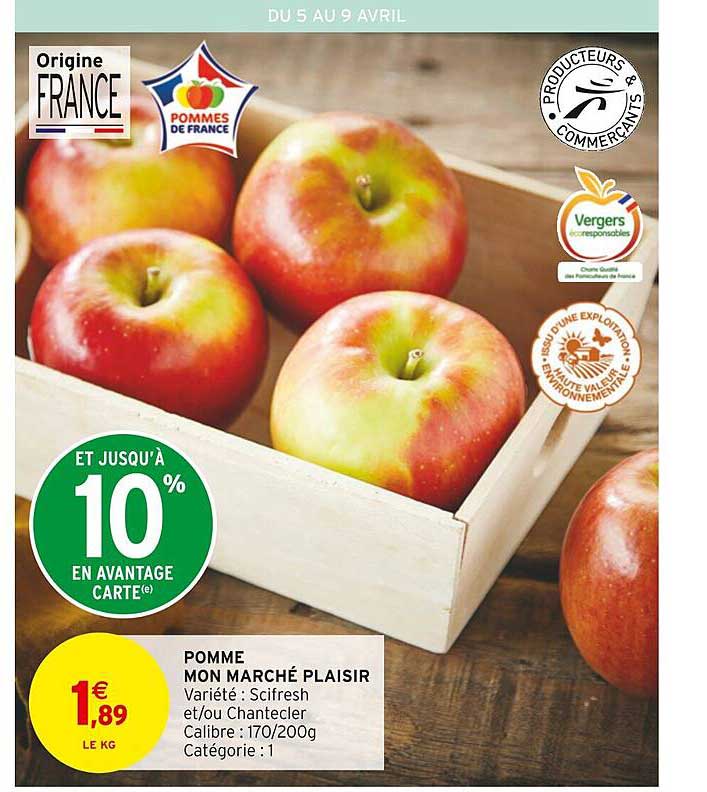 pomme mon marché plaisir
