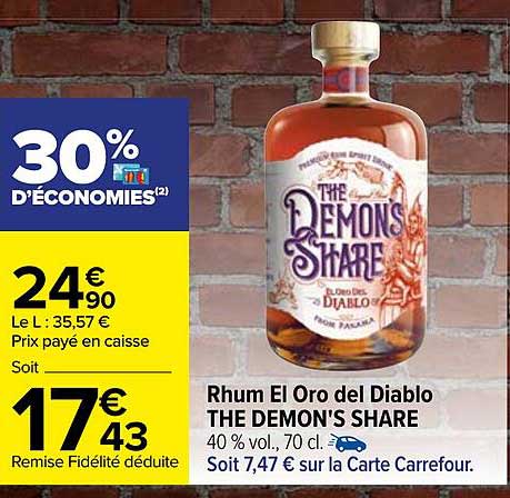 rhum el oro del diablo the demon's share