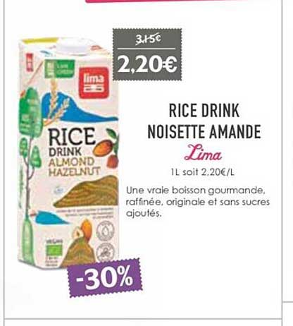 Rice Dink Noisette Amande Lima