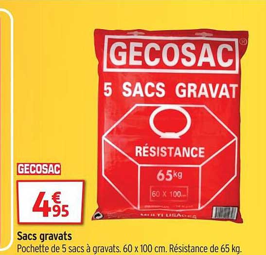 sacs gravats