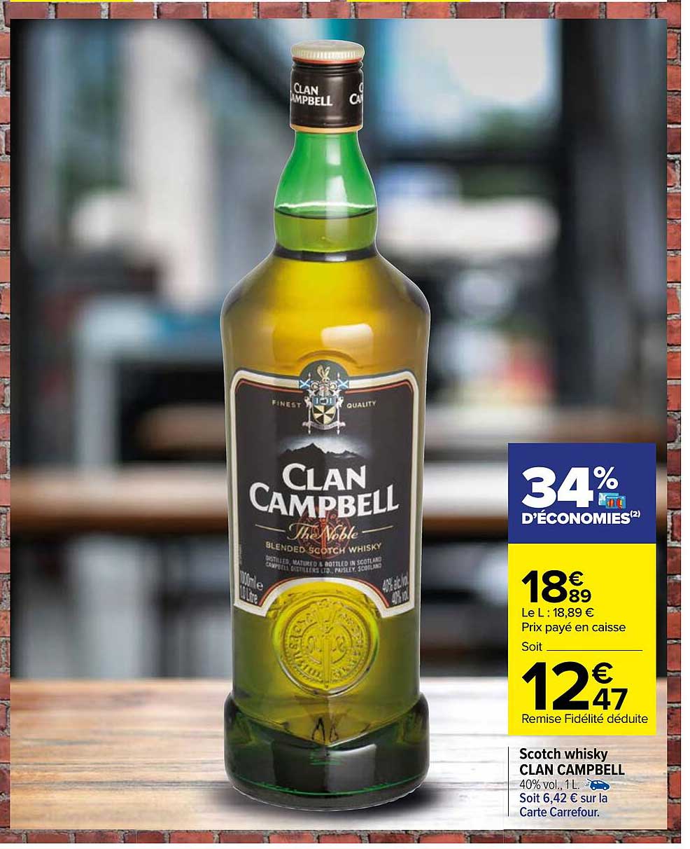 scotch whisky clan campbell