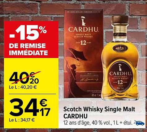 scotch whisky single malt cardhu