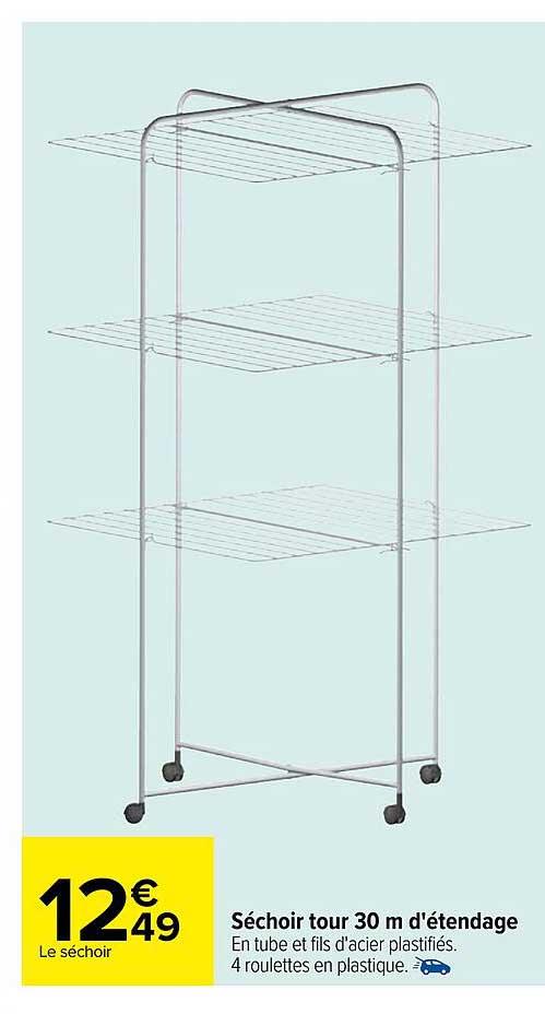 séchoir tour 30 m d'étendage