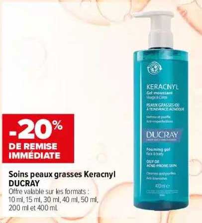 soins peaux grasses keracnyl ducray