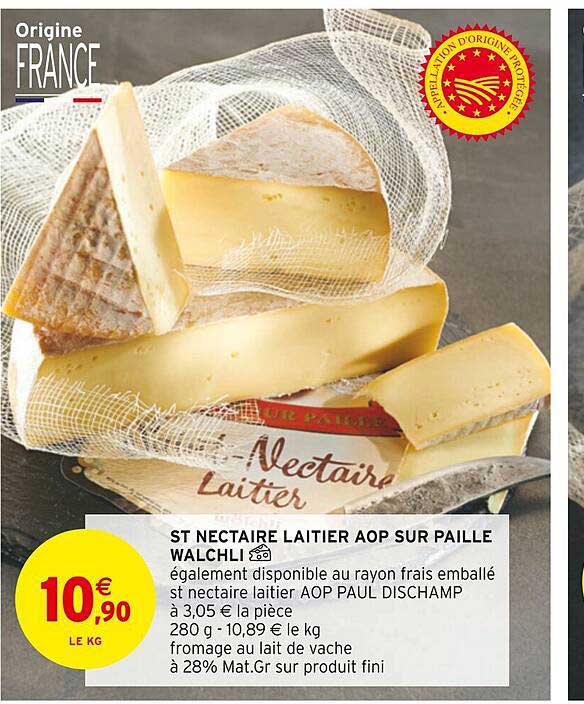 st nectaire laitier aop sur paille walchli