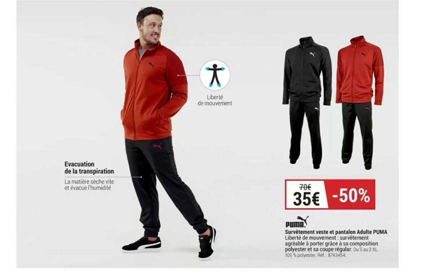 Survêtement Veste Et Pantalon Adulte Puma