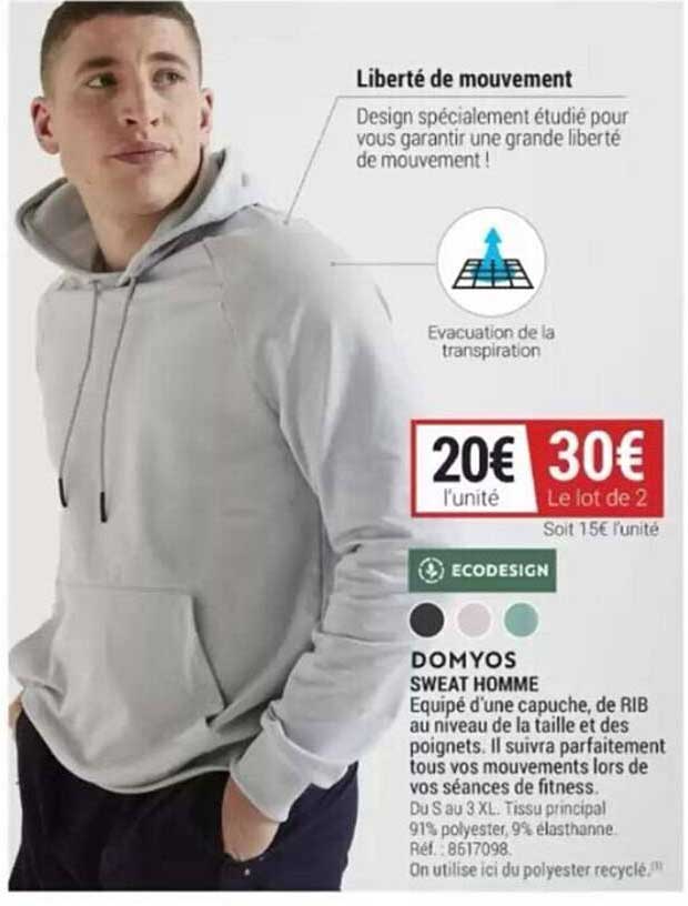 Sweat Homme Domyos
