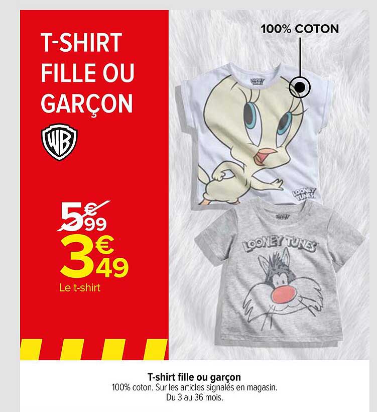 t-shirt fille ou garçon